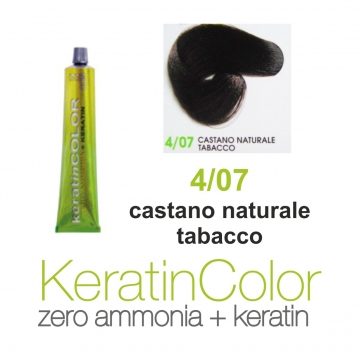 Farba na vlasy s keratínom BBcos Keratin Color 4/07 100 ml